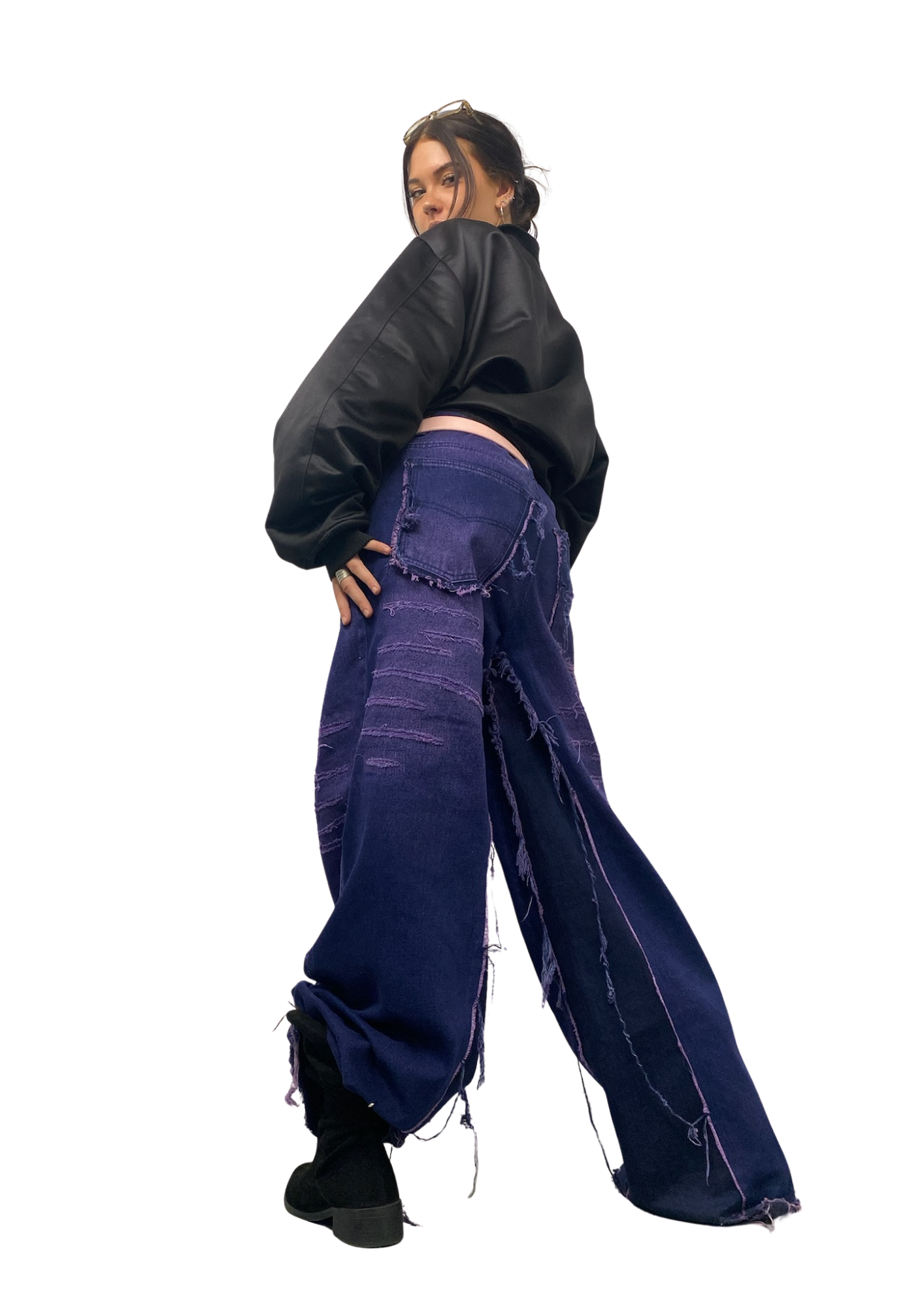 Purple Scar jeans