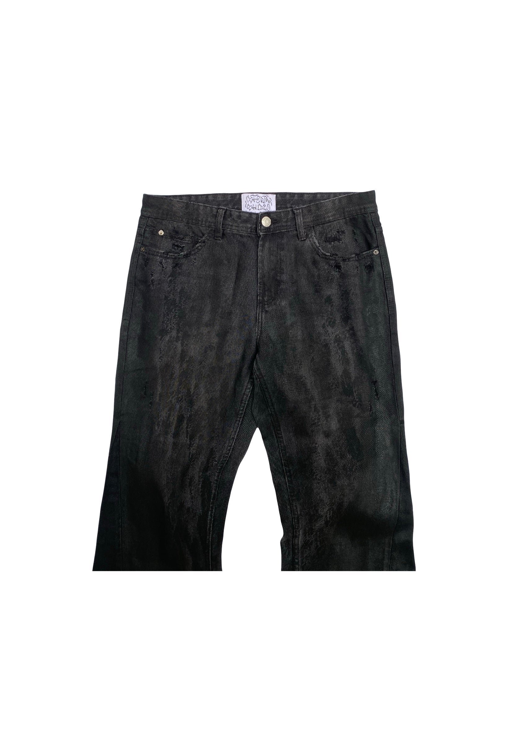 Half Oil spill jeans