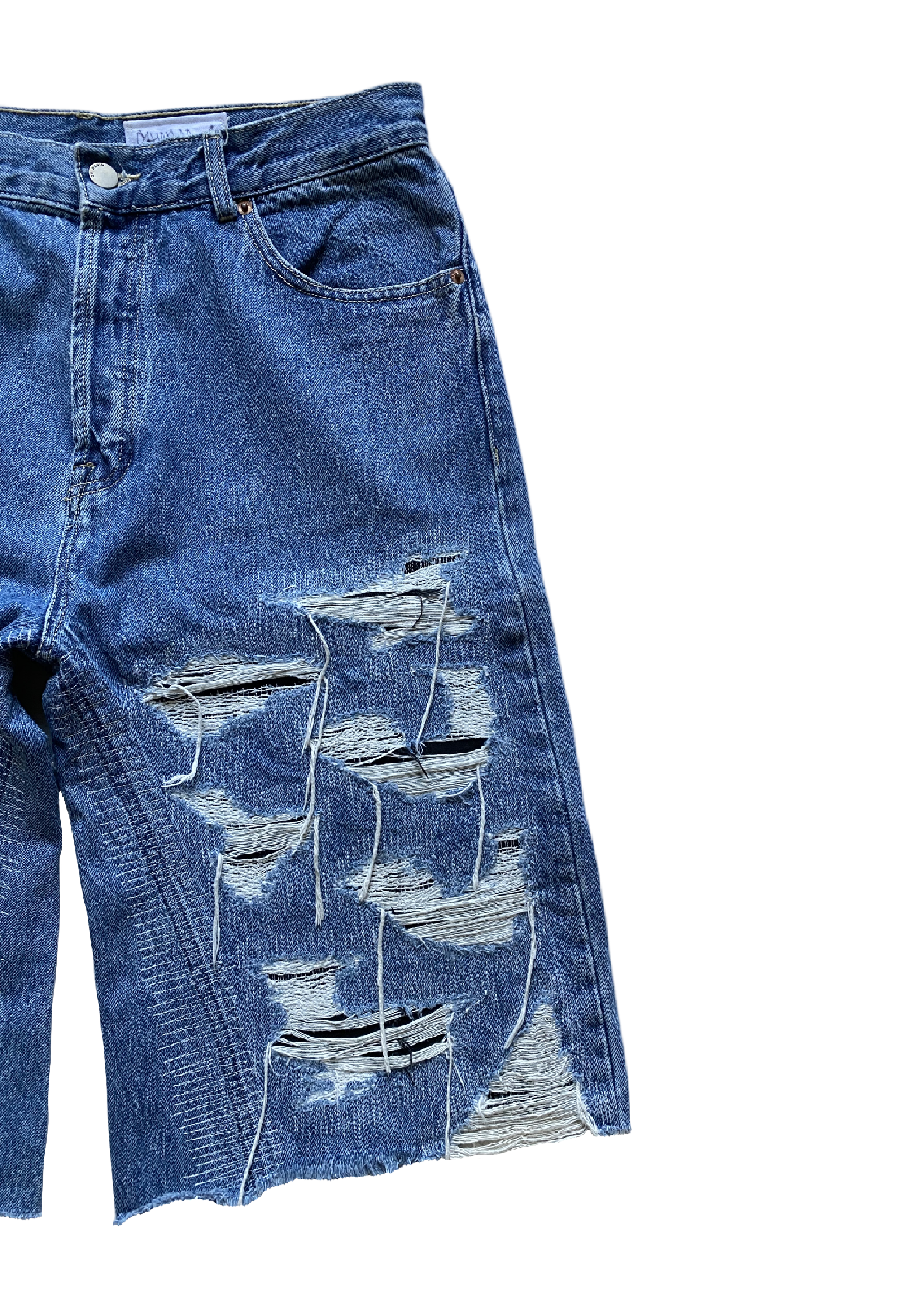 Distressed jorts