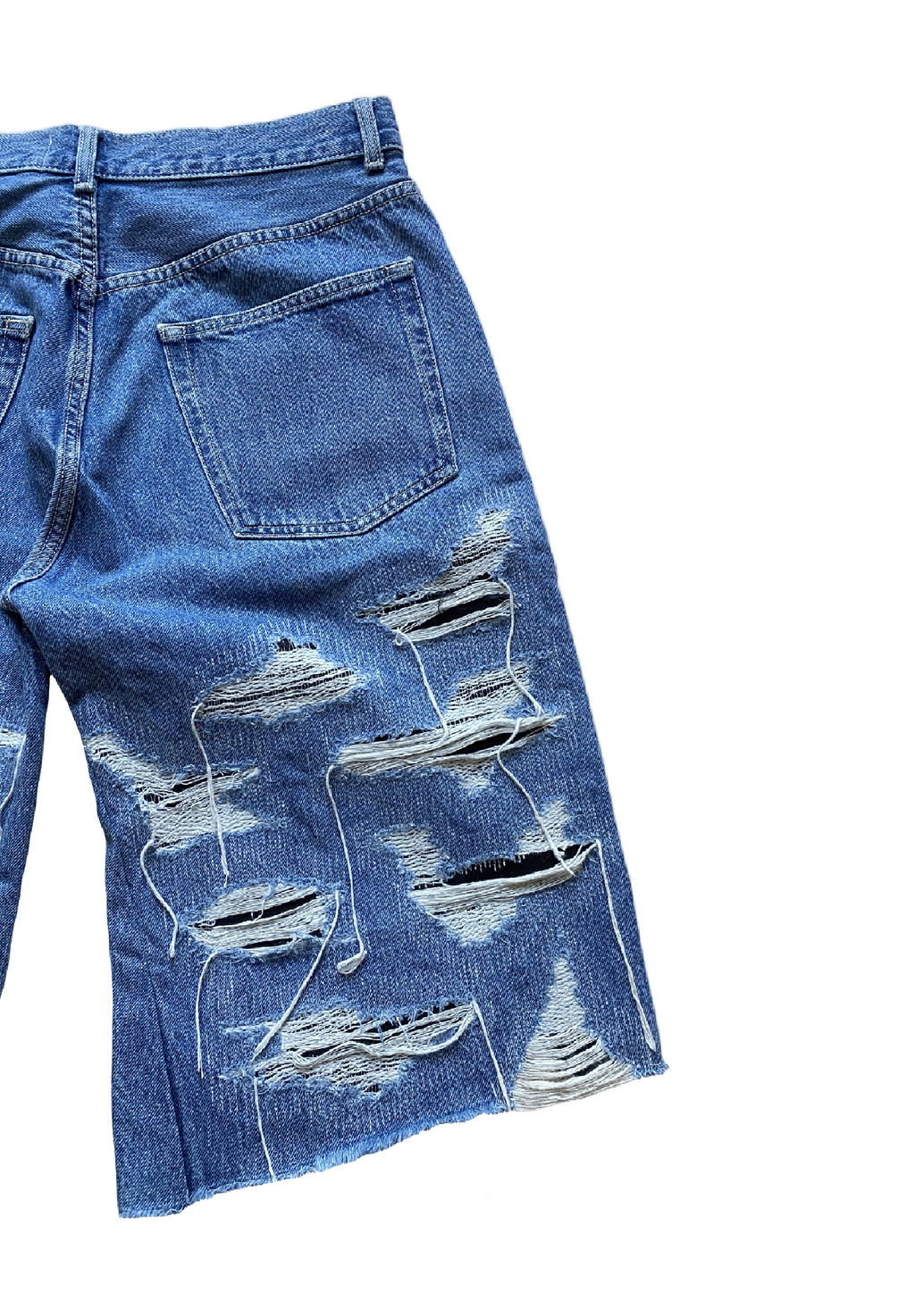 Distressed jorts