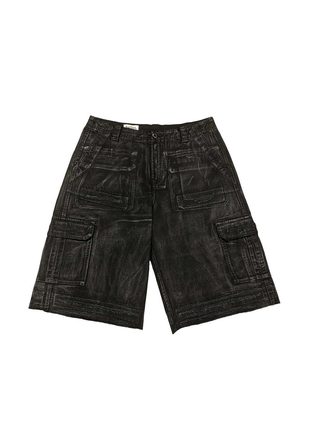 Waxed cargo shorts