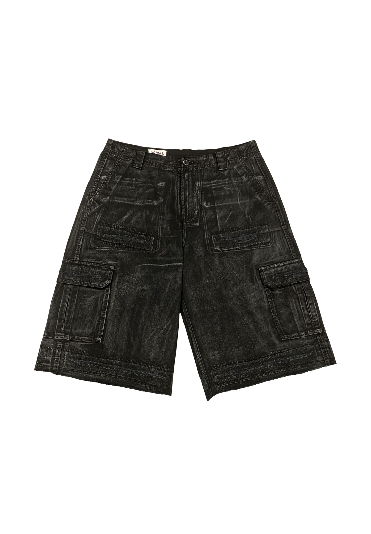Waxed cargo shorts